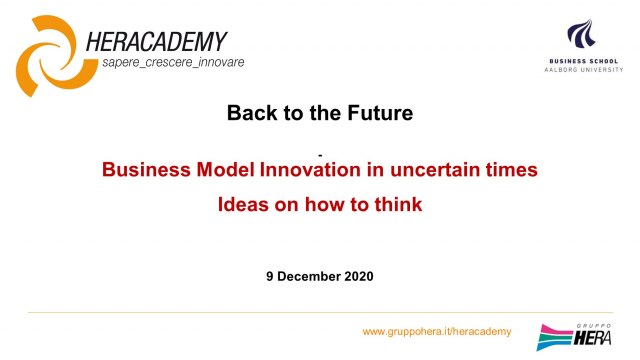 Business Model Innovation in uncertain times
